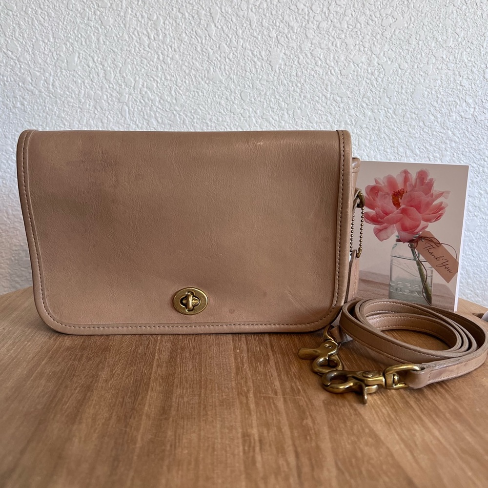 Vintage Coach Putty Pocket Purse 9755, Shoulder Crossbody Bag
